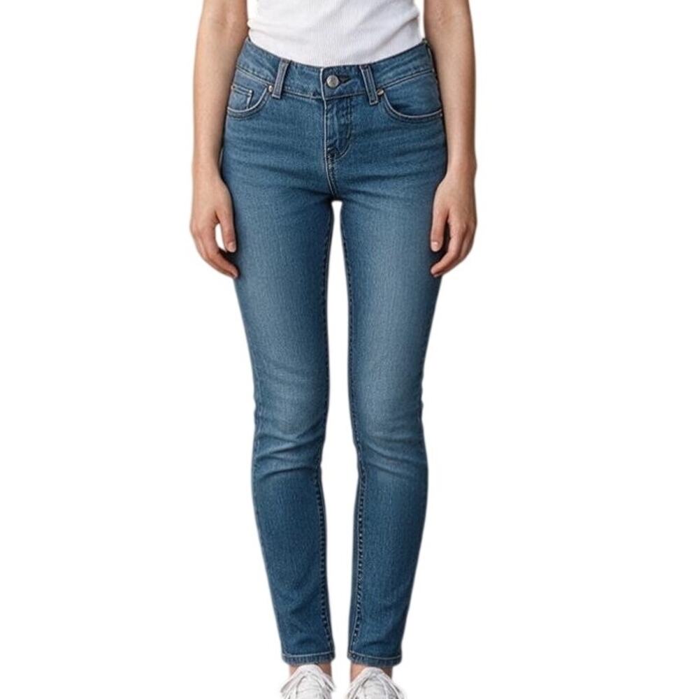 Vintage Y2K Grane Low Rise Skinny Jeans Light Wash Blue Size 0